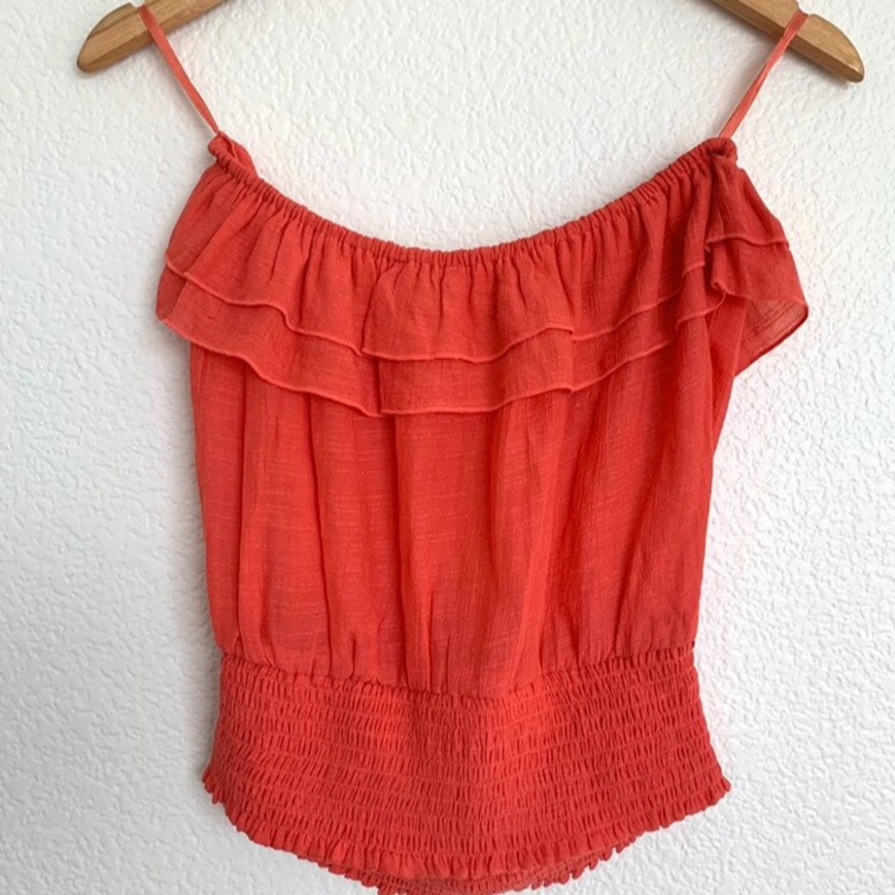 Red Strapless Top - Picture 3 of 3